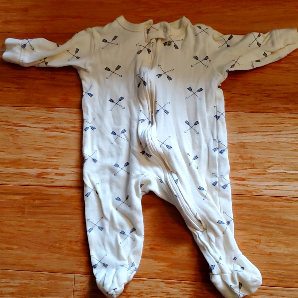 0-3 month hudson baby footie pajamas